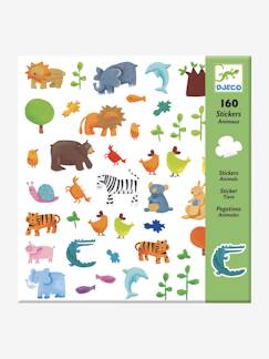 Brinquedos-Atividades artísticas-160 animais autocolantes, da DJECO