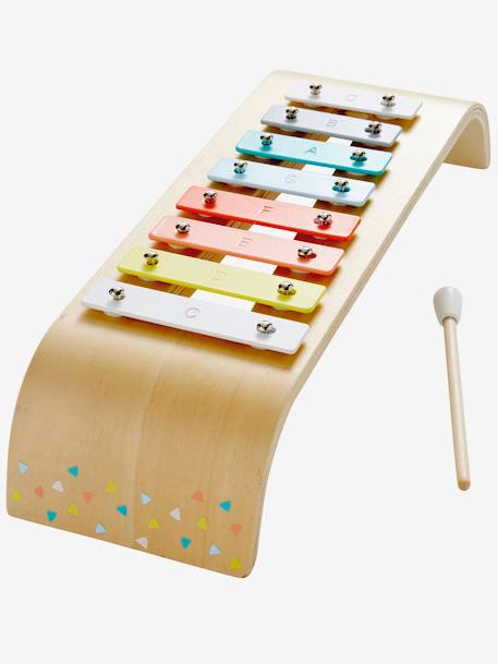 Xilofone Montessori em madeira FSC® bege 