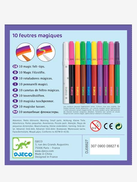 10 canetas de feltro mágicas, da DJECO multicolor 