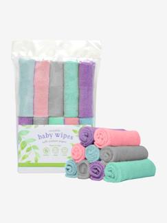 Puericultura-Higiene do bebé-Fraldas e toalhetes-Toalhetes e cuidados-Toalhetes laváveis para bebé (x10), BAMBINO MIO