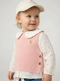 Bebé 0-36 meses-Camisolas, casacos de malha, sweats-Camisolas-Camisola sem mangas, para bebé 
