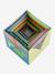 Pirâmide de 10 cubos multicolor 