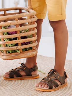 Calçado-Sandálias com barras autoaderentes, para menino