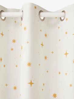 Têxtil-lar e Decoração-Cortina opaca com estrelas