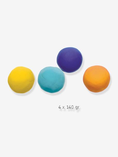 4 frascos de plasticina nature Montessori, da DJECO multicolor 