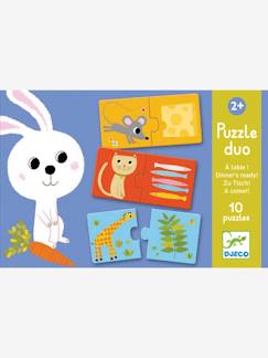 Brinquedos-Jogos educativos-Puzzle duo Pr'à mesa!, da DJECO