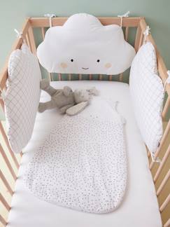 Especial bebé-Têxtil-lar e Decoração-Roupa de cama bebé-Contorno de berço modelável, tema Nuvens e Estrelas