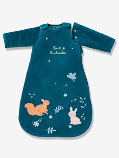 Têxtil-lar e Decoração-Saco de bebé com mangas amovíveis, tema Floresta Encantada