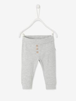 -Calças tipo leggings em algodão bio, para bebé