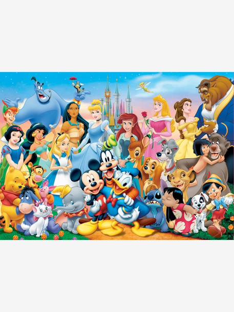 Puzzle de 100 peças, O  Maravilhoso Mundo da Disney®, EDUCA AZUL ESCURO LISO COM MOTIVO 