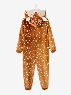 O brilho do Natal-Menina 2-14 anos-Pijamas-Macacão "Rena de Natal, efeito peluche, para criança