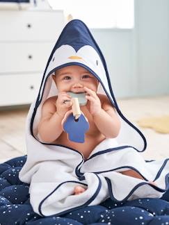 Bebé 0-36 meses-Capas, roupões de banho-Caixa com capa de banho + luva, Pinguim