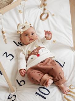 Bebé 0-36 meses-Conjuntos-Conjunto de Natal, camisola + calças + meias, para bebé menino