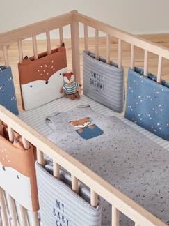 Têxtil-lar e Decoração-Roupa de cama bebé-Contornos de berço-Contorno de berço antichoques, Baby Fox