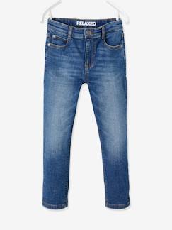 Cores de Primavera-Menino 2-14 anos-Jeans-Jeans modelo loose com gancho descido, para menino