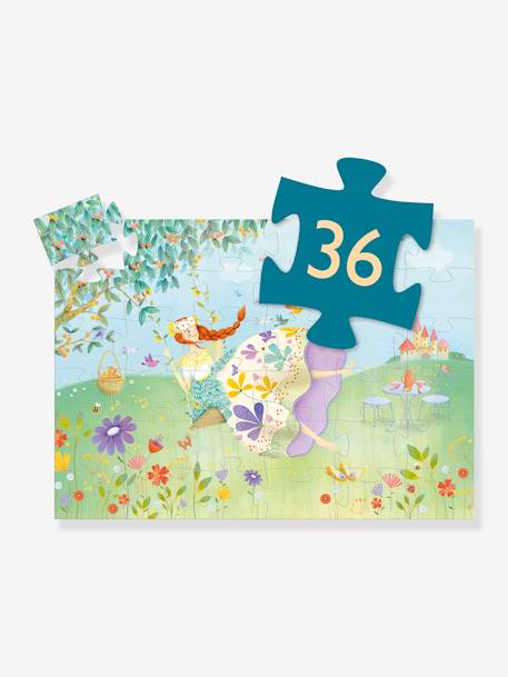 Puzzle A Princesa da Primavera, 36 peças, da DJECO azul 