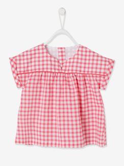 Dias Bonitos-Bebé 0-36 meses-Blusas, camisas-Blusa com estampado vegetal, para bebé menina