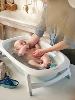 Puericultura-Higiene do bebé-O banho-Banheira dobrável Easytub VERTBAUDET