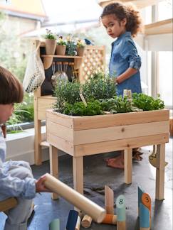 Brinquedos-Brinquedos de exterior-Horta quadrada Montessori, em madeira