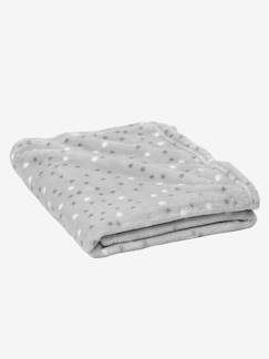 Têxtil-lar e Decoração-Roupa de cama bebé-Manta em microfibra, estampado às estrelas, Basics