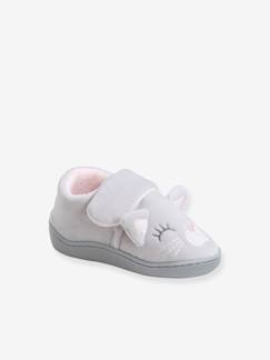 Calçado-Calçado bebé (16-26)-Sapatinhos, pantufas -Sapatinhos em imitação peluche, para bebé menina