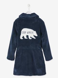 Menino 2-14 anos-Pijamas-Robe em malha polar