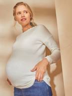 Camisola frente/trás, especial gravidez e amamentação BRANCO CLARO LISO 2 