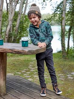 Menino 2-14 anos-Jeans-Jeans direitos com forro, fáceis de vestir, para menino