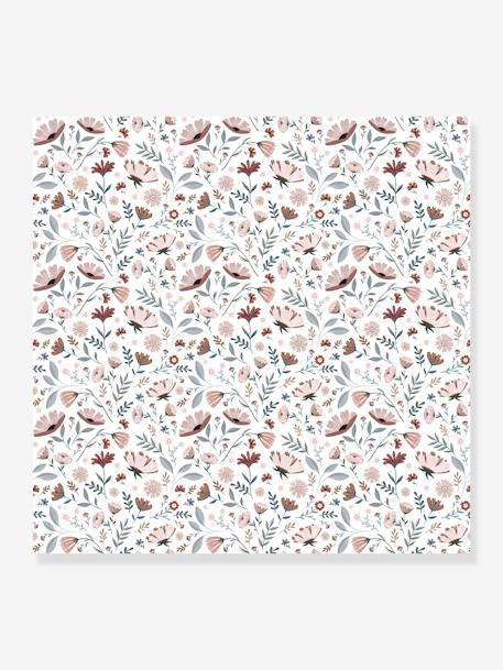 Papel de parede tecido LILIPINSO  - Ocean Flowers ROSA CLARO LISO COM MOTIVO 