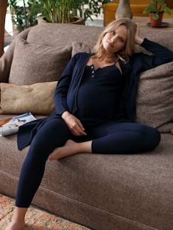 Conjuntos-Roupa grávida-Conjunto homewear de 3 peças, especial gravidez e amamentação