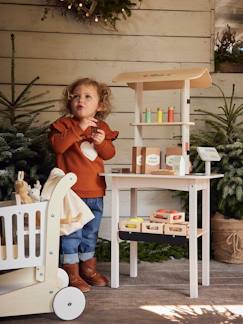 Brinquedos- Jogos de imitação-Casa, bricolagem e profissões-O meu pequeno mercado biológico, em madeira FSC®