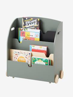 Ambientes Criança - Cabana-Quarto e Arrumação-Arrumação-Estante para livros com rodas Montessori, linha School