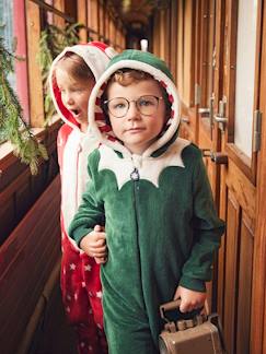 O brilho do Natal-Menino 2-14 anos-Macacão Duende, para menino