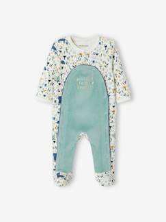 Preparar a chegada do bebé - Mala de Maternidade-Bebé 0-36 meses-Pijamas, babygrows-Babygrow em veludo, para bebé menino, Oeko Tex®