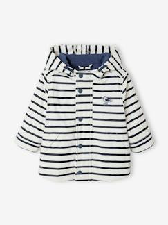 Bebé 0-36 meses-Blusões, ninhos-Impermeável marinheiro com capuz e forro, para menino