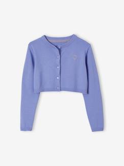 Menina 2-14 anos-Camisolas, casacos de malha, sweats-Casaco estilo bolero para menina