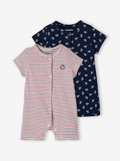 Lote de 2 pijamas-macacão, para bebé menino, Oeko Tex®