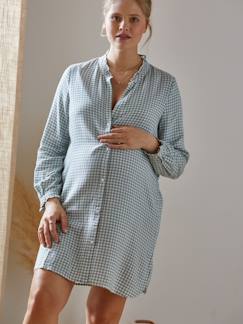 Pijama em cetim, especial gravidez e amamentação-Roupa grávida-Vertbaudet