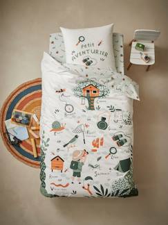 Têxtil-lar e Decoração-Roupa de cama criança-Capas de edredon-Conjunto capa de edredon + fronha de almofada para criança, Casa na Árvore
