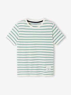 Menino 2-14 anos-T-shirts, polos-T-shirt de mangas curtas, estilo marinheiro, para menino