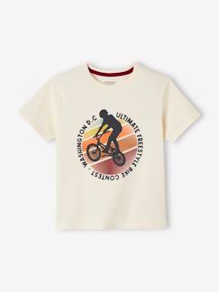 T-shirt de mangas curtas com motivos gráficos, para menino