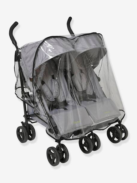 Capa de chuva universal para carrinho de bebé de gémeos, lado a lado SEM COR 