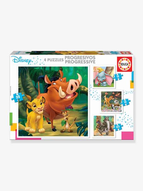 4 puzzles progressivos Disney Baby 1 - EDUCA BRANCO CLARO BICOLOR/MULTICOLO 
