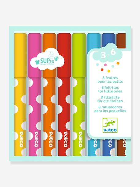 8 canetas de feltro para os pequeninos, da DJECO multicolor 