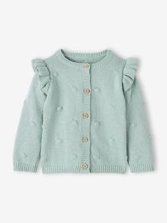 Bebé 0-36 meses-Camisolas, casacos de malha, sweats-Casaco de malha com relevo, para bebé