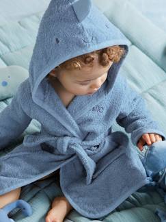 Bebé 0-36 meses-Capas, roupões de banho-Roupão personalizável para bebé, Pequeno Dinossauro