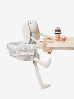 Brinquedos-Cadeira de mesa para boneca, em tecido e madeira FSC®