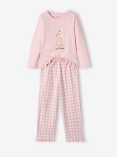 Menina 2-14 anos-Pijamas-Pijama coelho, em jersey e flanela, para menina
