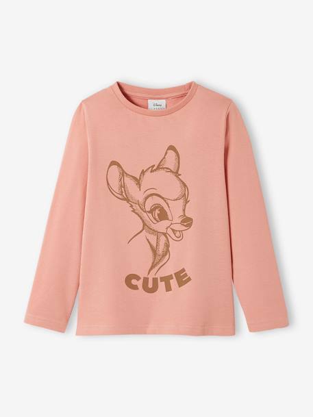 Camisola Bambi da Disney®, de mangas compridas, para criança ROSA ESCURO LISO COM MOTIVO 
