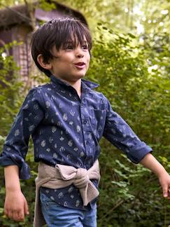 Menino 2-14 anos-Camisa com motivos gypsy, para menino